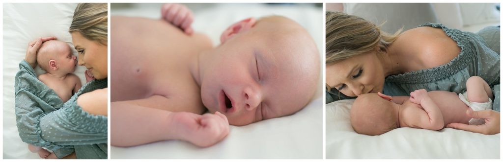 Family of five lifestyle newborn photography in Southern California